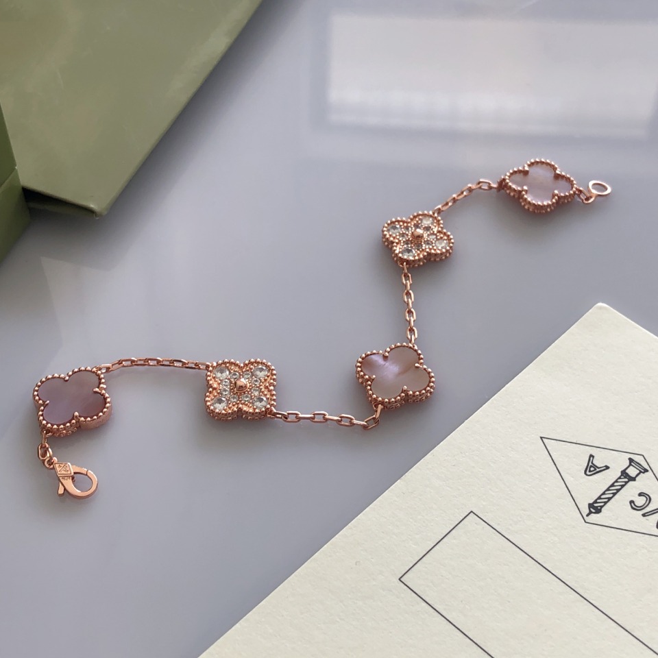 Mother-Of-Pearl & Diamond Bracelet